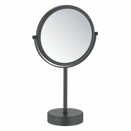 KIBI Circular Free Standing Magnifying Make Up Mirror - Matte Black KMM103MB